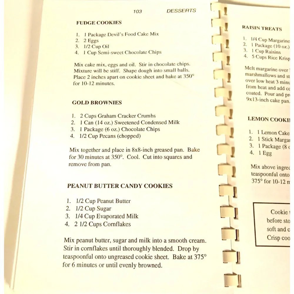 More of the Four Ingredient Cookbook Signed by Emily Cale, Linda Coffee 1994 VTG